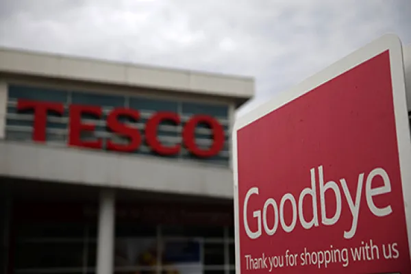 Tesco Plc Supermarkets As Ratings Agencies May Reduce Credit Rating