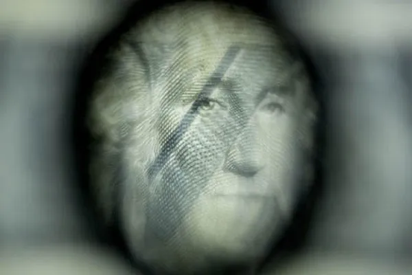 Operations At The Bureau Of Engraving And Printing As The $1 Bill Is Printed