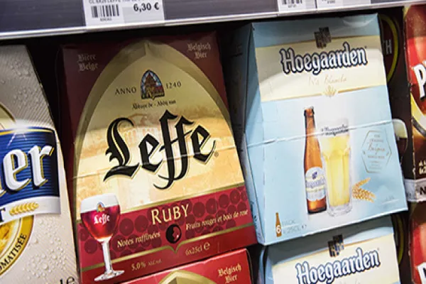 AB InBev And SABMiller Beers On Display Following $106 Billion Deal