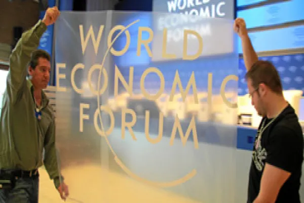 Impression of the making of the Annual Meeting 2009 of the World Economic Forum in Davos