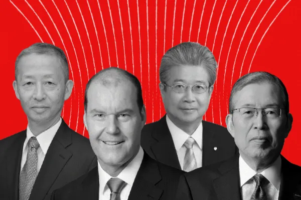 Sunao Manabe, Yasuhiko Saitoh, Christophe Weber, Shigenobu Nagamori (Courtesy photos)