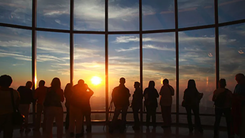 Shoppers In Central Dubai