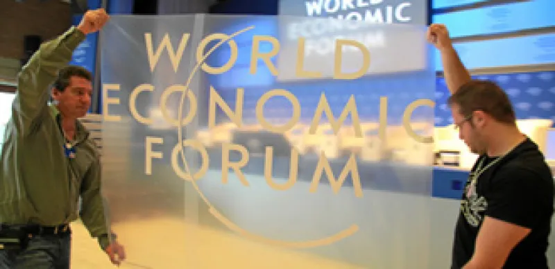 Impression of the making of the Annual Meeting 2009 of the World Economic Forum in Davos