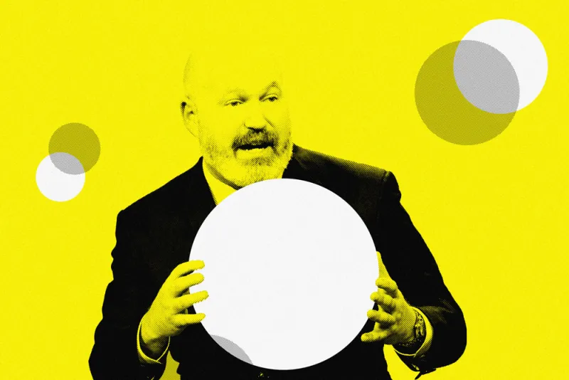 Cliff Asness. Illustration by II. (Chris Goodney/Bloomberg)