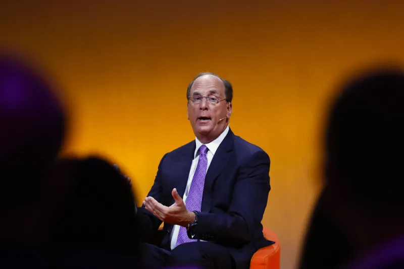 Larry Fink, CEO of BlackRock. (Alex Kraus/Bloomberg)