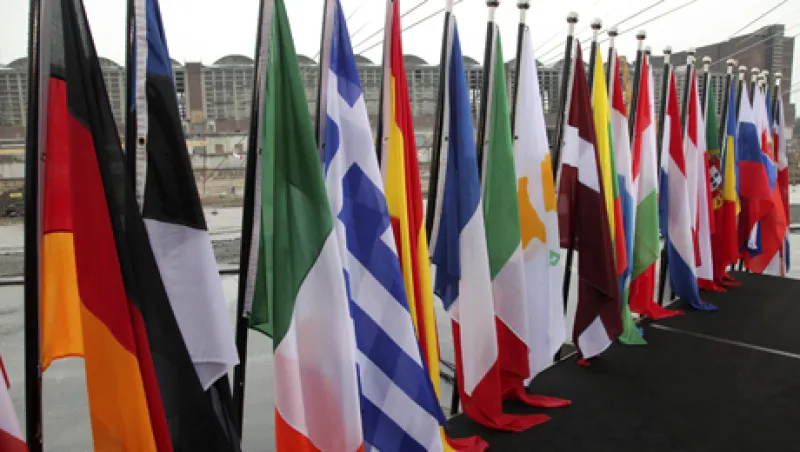 Jean-Claude Trichet Lays Cornerstone For New ECB   Headquarters