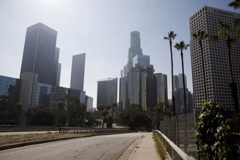 Downtown Los Angeles, California. (Patrick T. Fallon/Bloomberg)