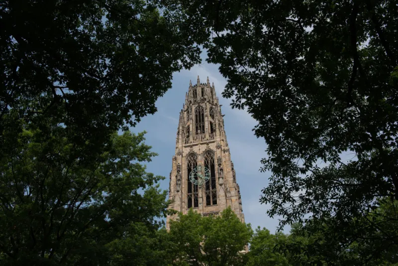 Harkness Tower on the Yale University campus. (Craig Warga/Bloomberg)